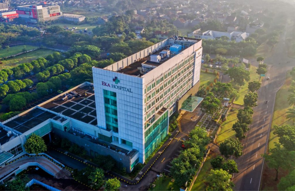 病院全景（航空）写真