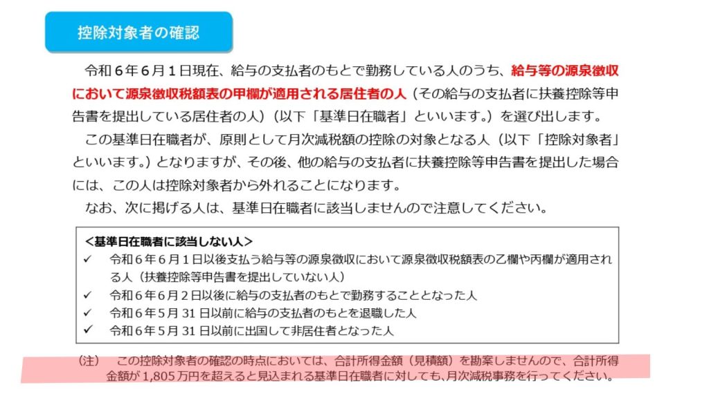 令和６年分所得税の定額減税のしかた