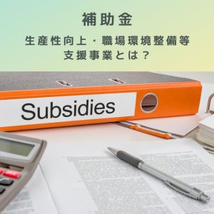 補助金|生産性向上・職場環境整備等支援事業とは?医療施設等経営強化緊急支援